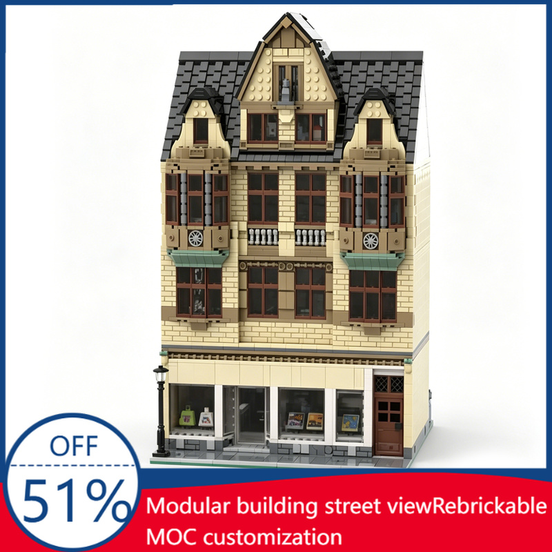 3D Printing Figure - 4418 Pcs Modular Town House Print