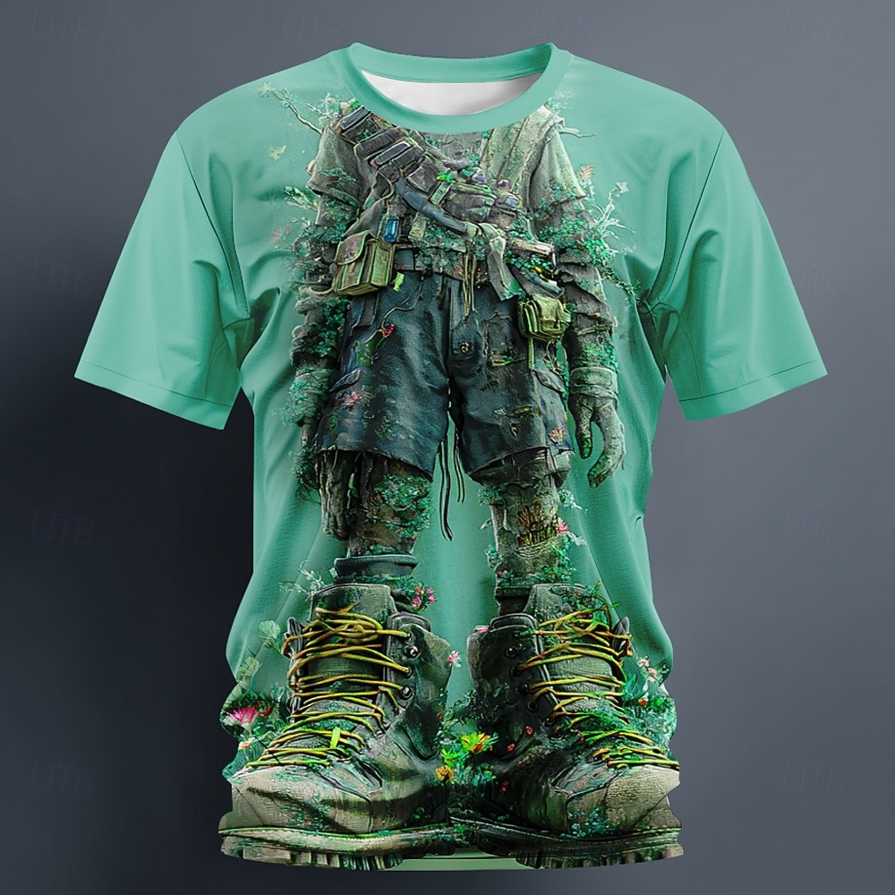 3D Printing Figure - Men Jungle Moss Tactical Figure 3D