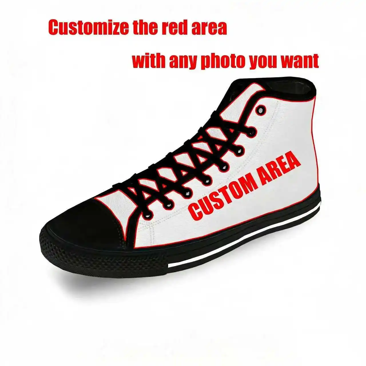 Justin Bieber High Top Sneaker - 3D Printing Quality ulasan dan harga