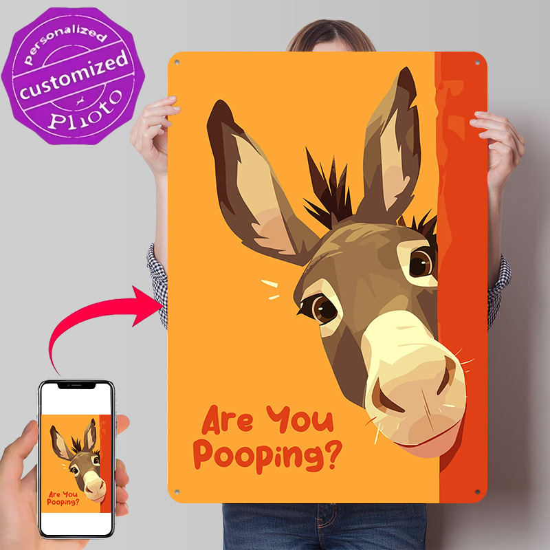 Funny Donkey Cartoon With Ques - 3D Printing Question ulasan dan harga