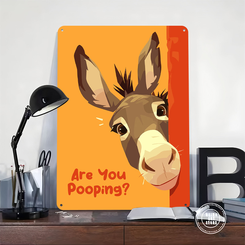 Funny Donkey Cartoon With Ques - 3D Printing Question ulasan dan harga