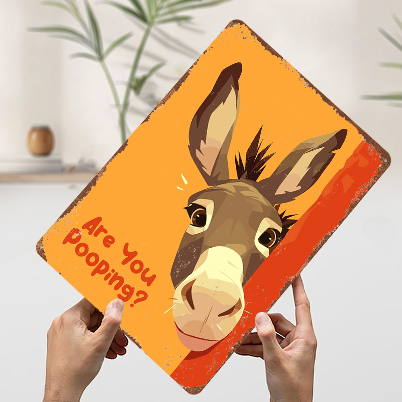 Funny Donkey Cartoon With Ques - 3D Printing Question ulasan dan harga