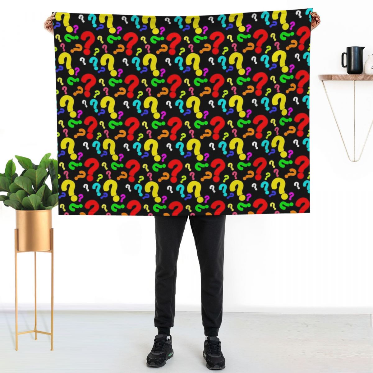 Colorful Question Mark Pattern - 3D Printing Question ulasan dan harga