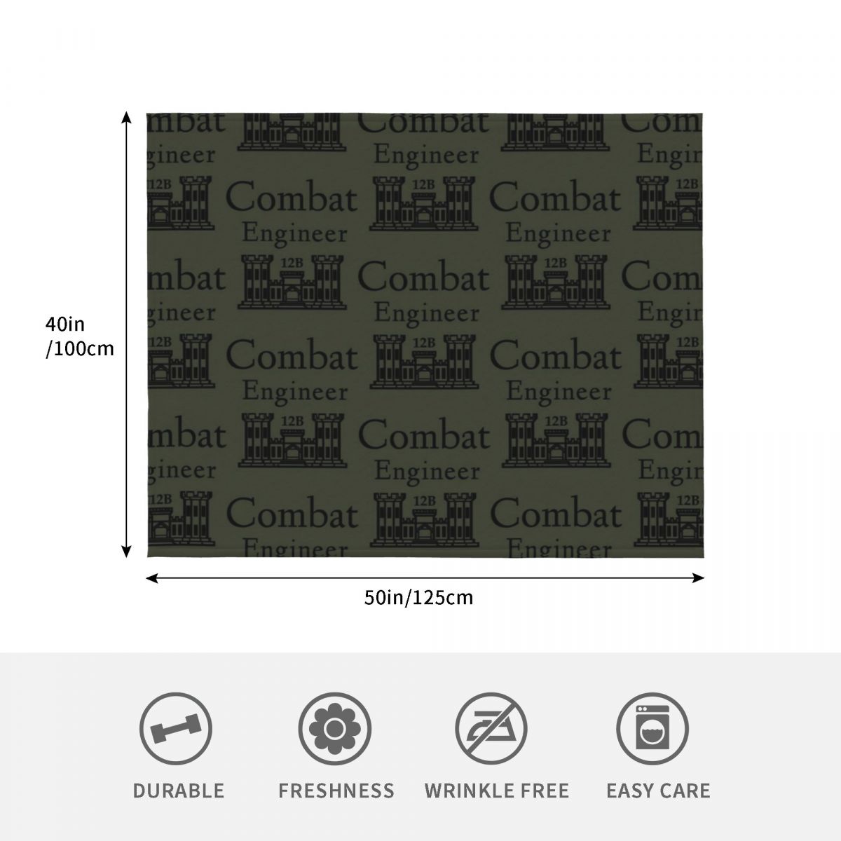 Army Combat Engineer Throw Bla - 3D Printing Engineer ulasan dan harga